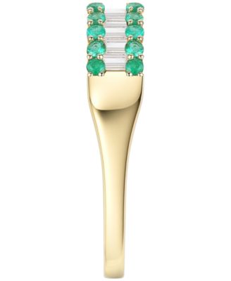 Gemstone and Diamond Ring (1/4 ct. t.w.) in 14K Gold (also in 14K White Gold)