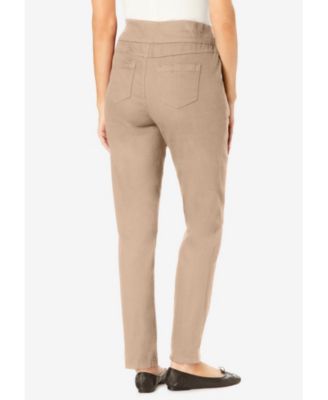 Women's Within Tall Flex-Fit Pull-On Straight-Leg Gap-Free Stretch Denim Jeans.