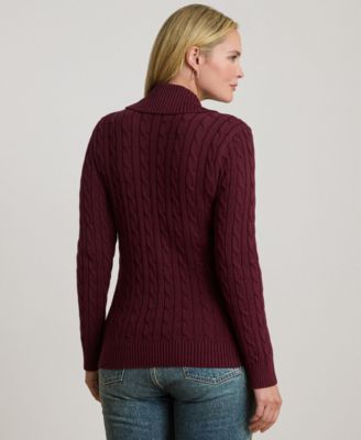 Plus Size Long-Sleeve Buckled Sweater