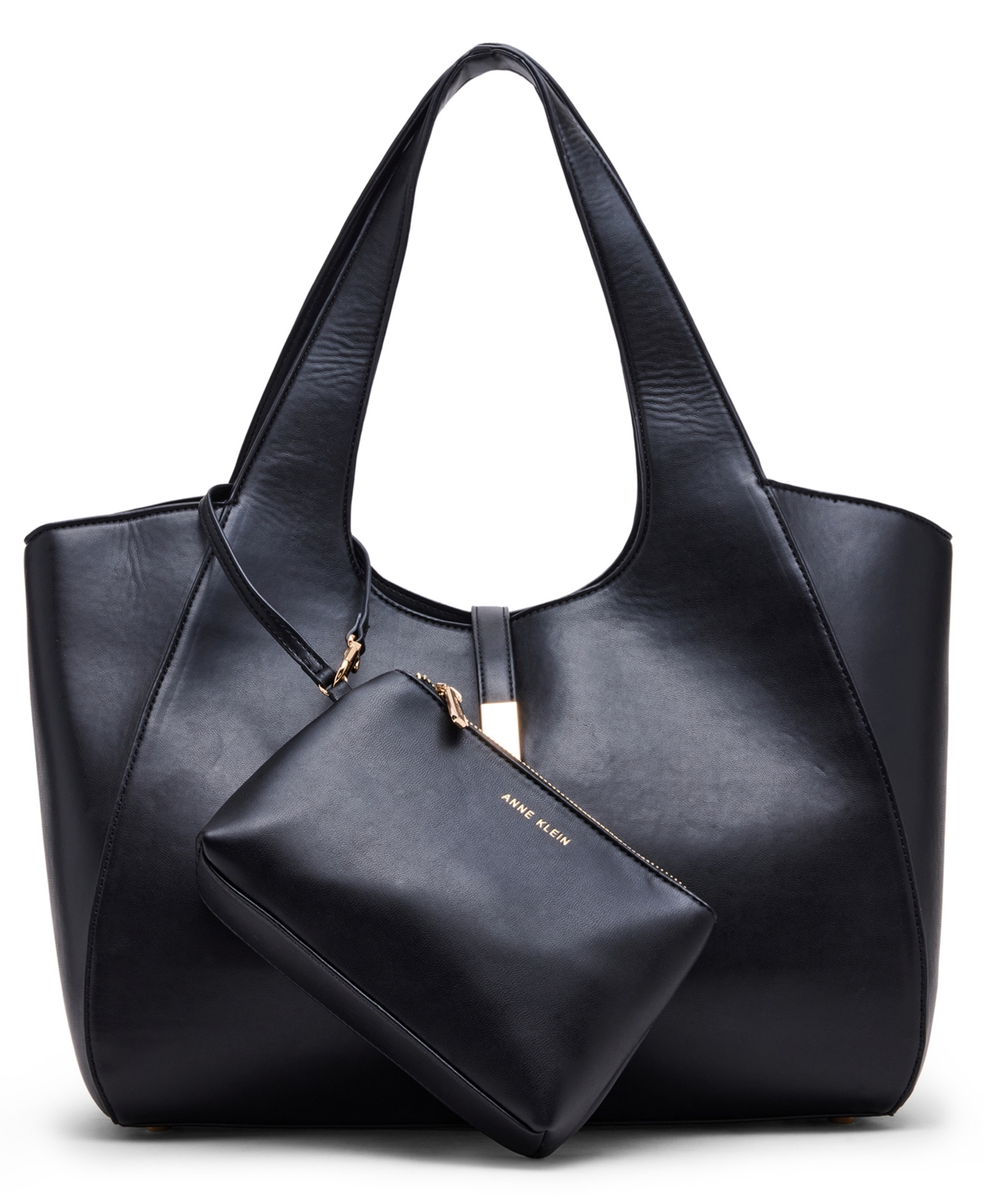 Anne Klein Large Tote Bag In Black