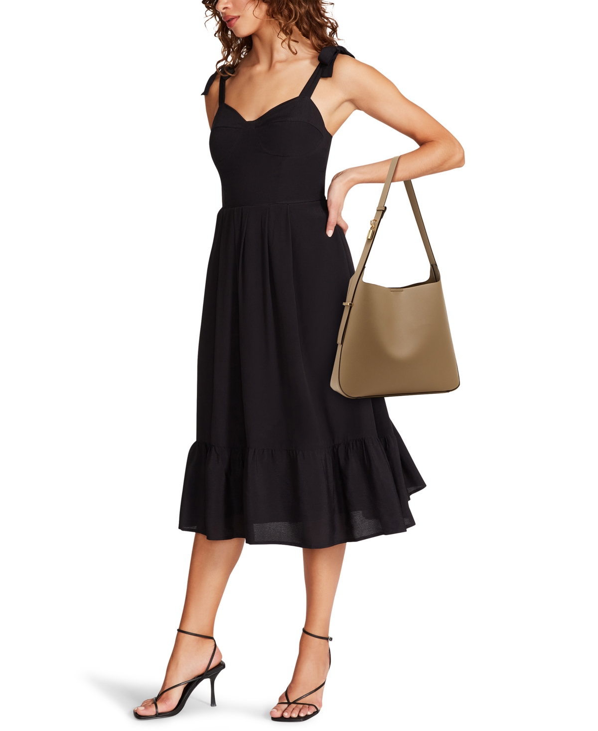 Anne Klein Medium Hobo Tote Bag In Nude