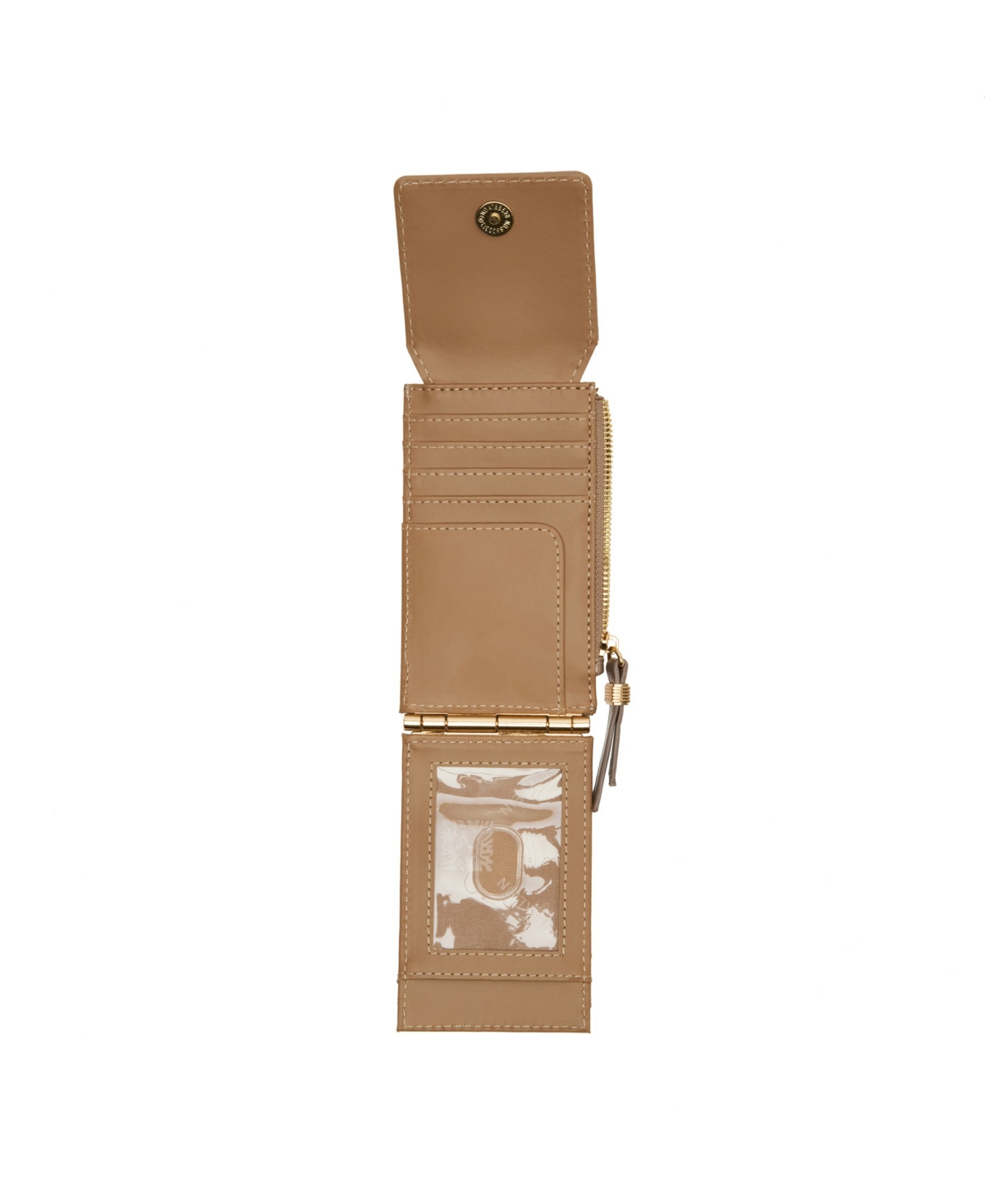 Anne Klein Flap Wallet In Brown