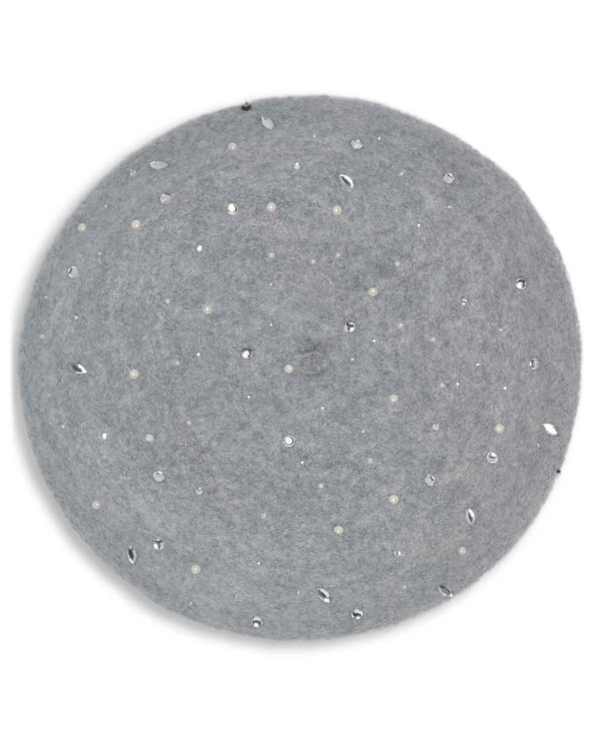 Karl Lagerfeld Women's Crystal Stud Detail Beret Hat