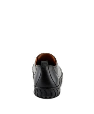 Emmalina Leather Slip-On Shoe with Removable Insole and No-Tie Elastic Laces