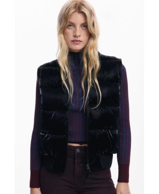 Women's Shiny convertible padded jacket