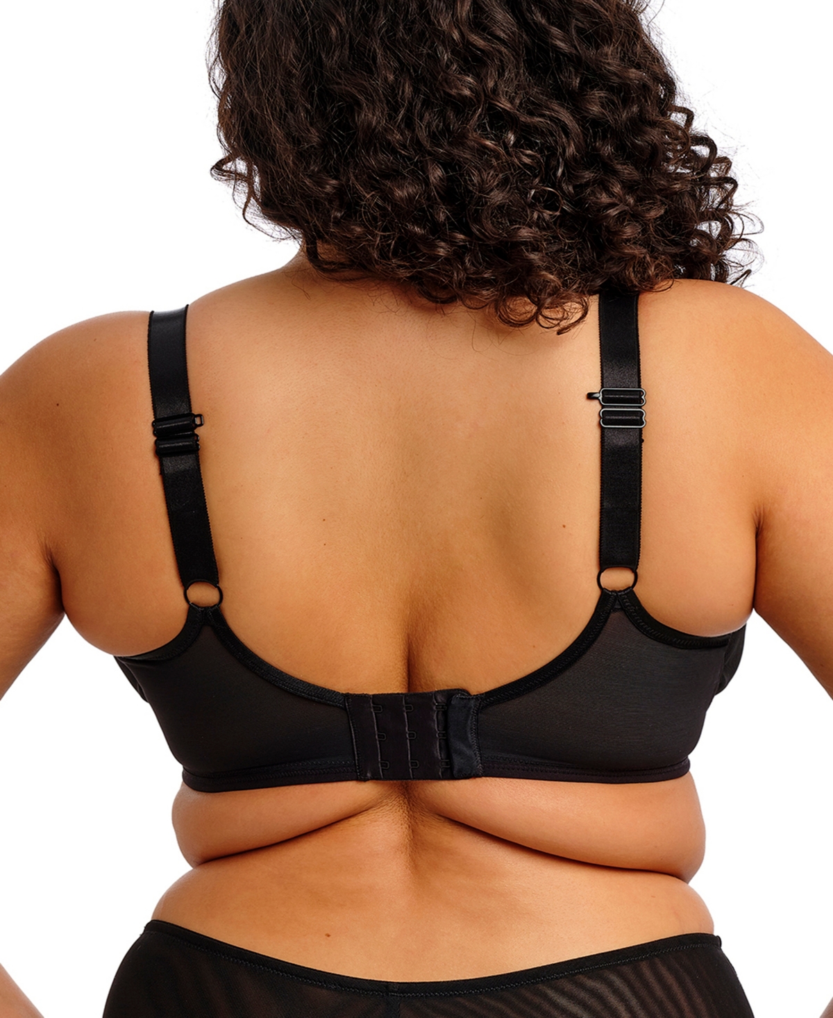 Elomi Plus Size Reja Underwire Plunge Bra In Black
