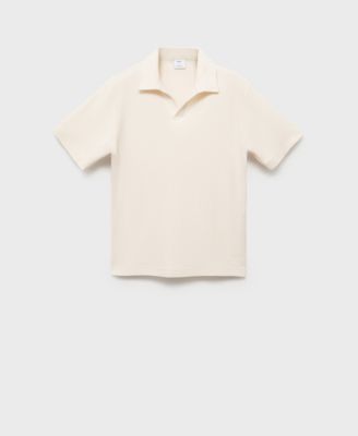 Men's Regular-Fit Textured Polo Shirt