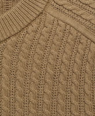 Men's Cotton Braided Sweater