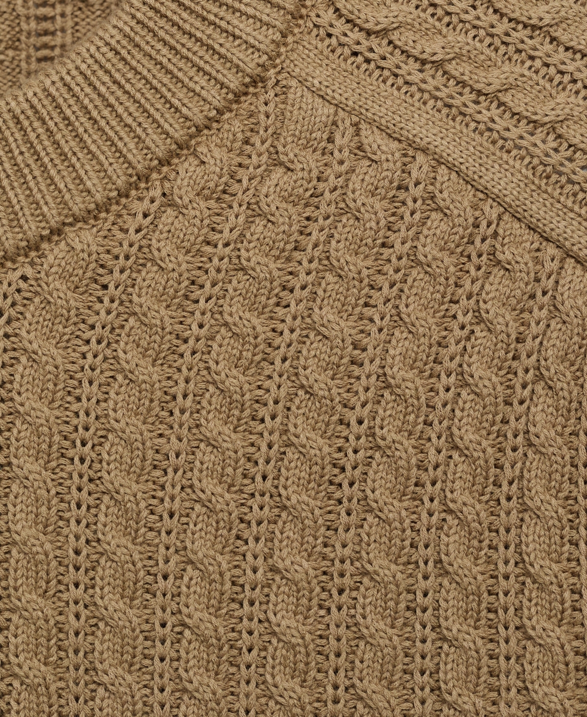 Mango Men's Cotton Braided Sweater