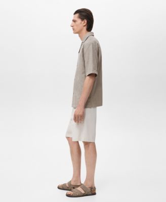 Men's Embroidered Cotton Shirt