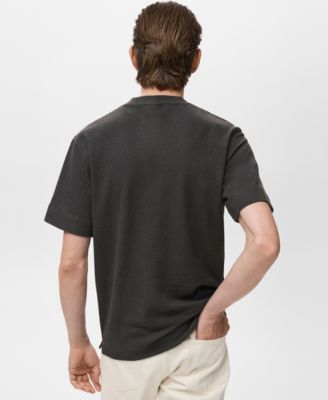 Men's Textured Cotton T-Shirt