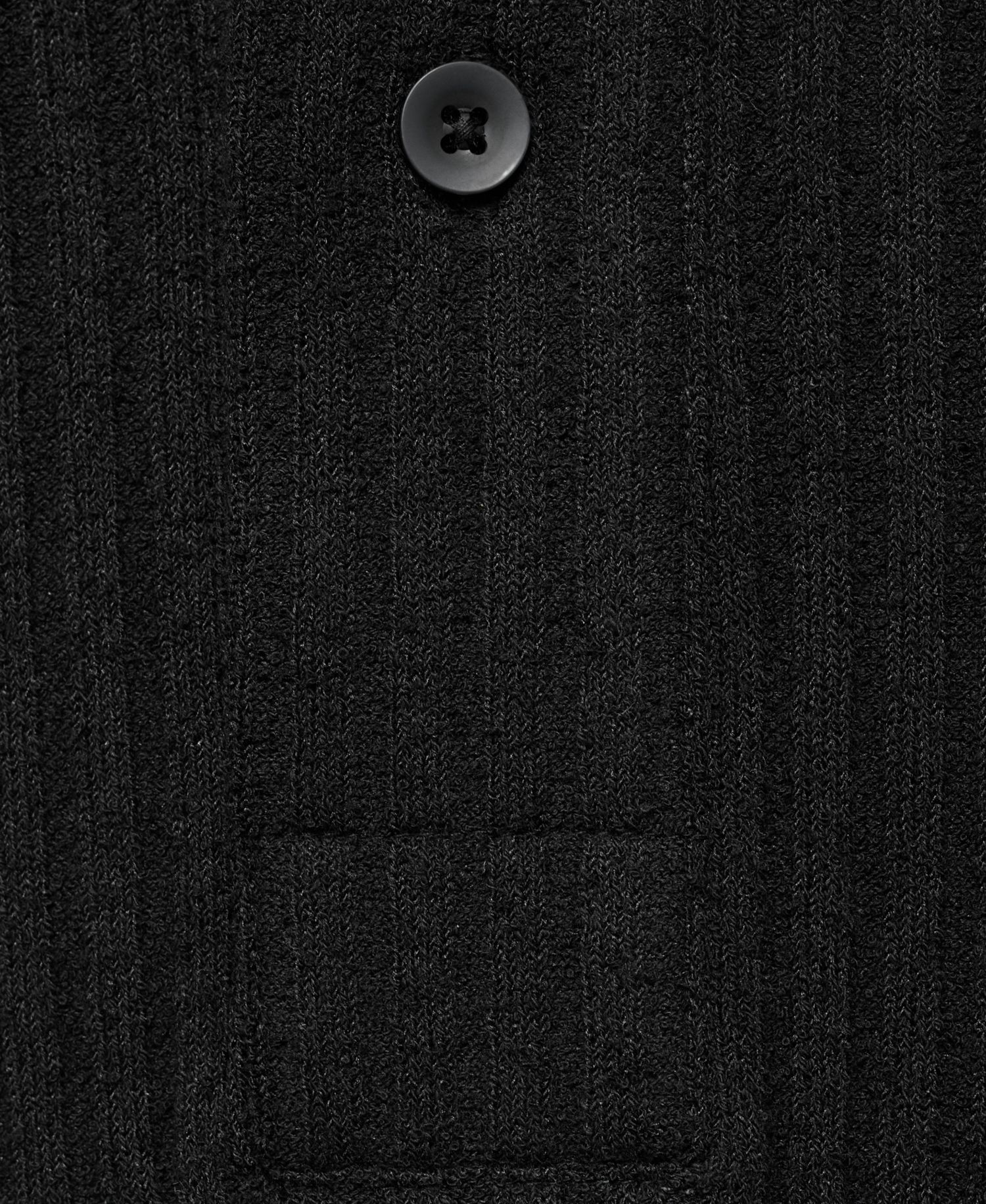 Men's Textured Knitted Polo Shirt