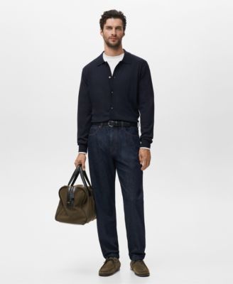 MANGO - Men's Merino Wool Cardigan