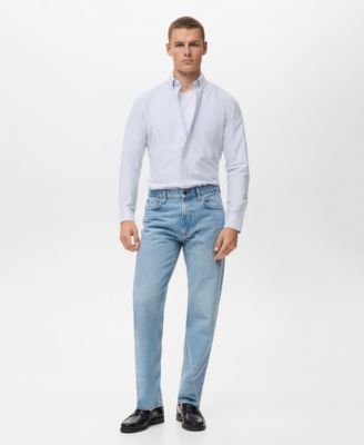 MANGO - Men's Cotton Kodak Striped Shirt