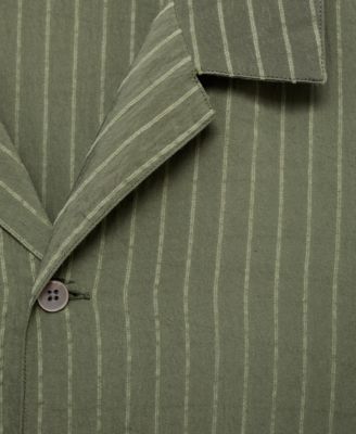 Men's Short Sleeve Striped Shirt