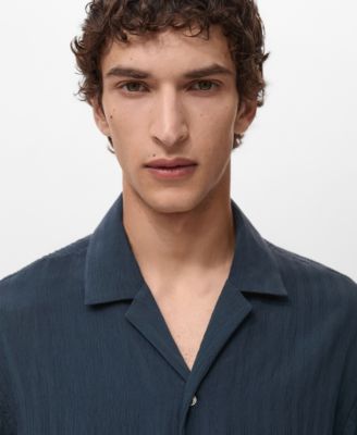 Men's Striped Embroidered Shirt