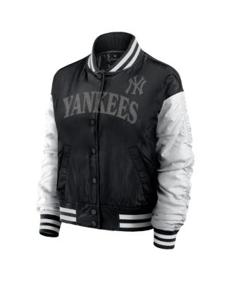 Women's Black New York Yankees Elements Wave Full-Snap Jacket