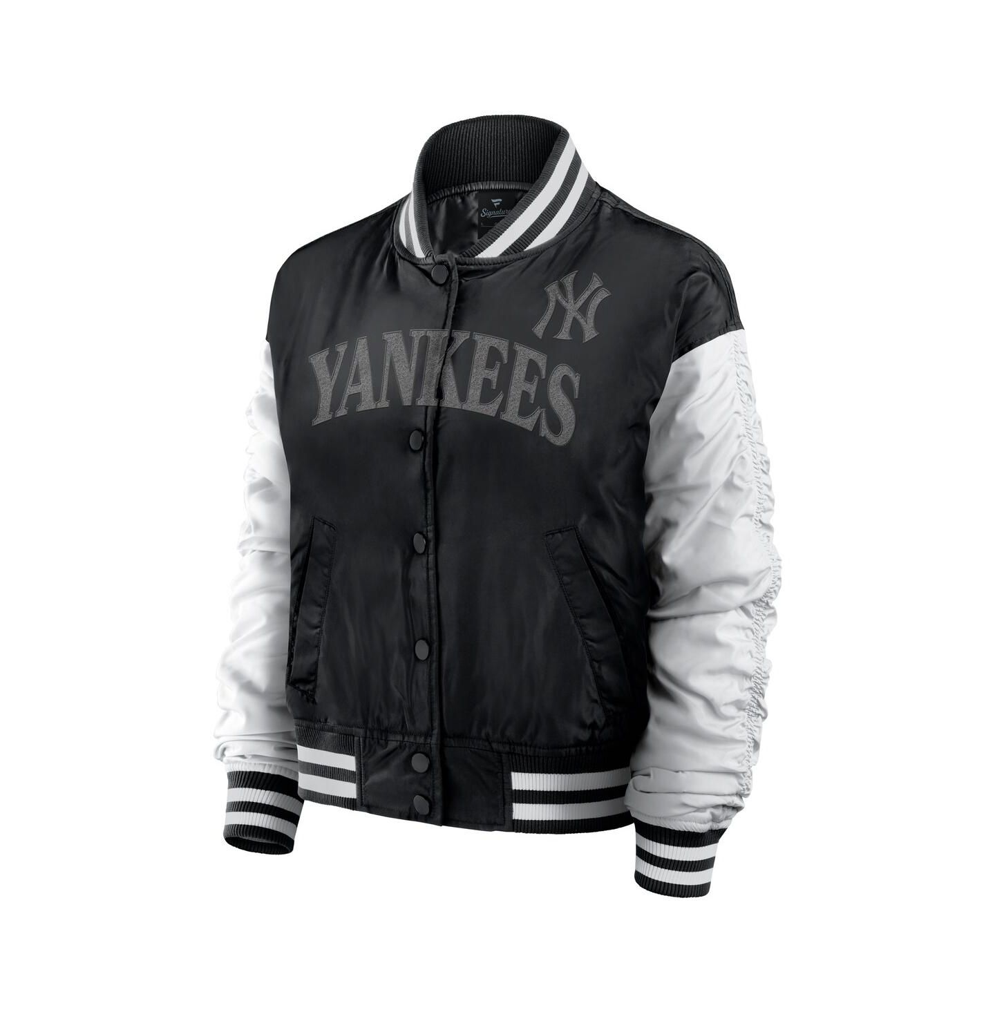 Женская куртка Fanatics Black New York Yankees Elements Wave Full-Snap — фото 2