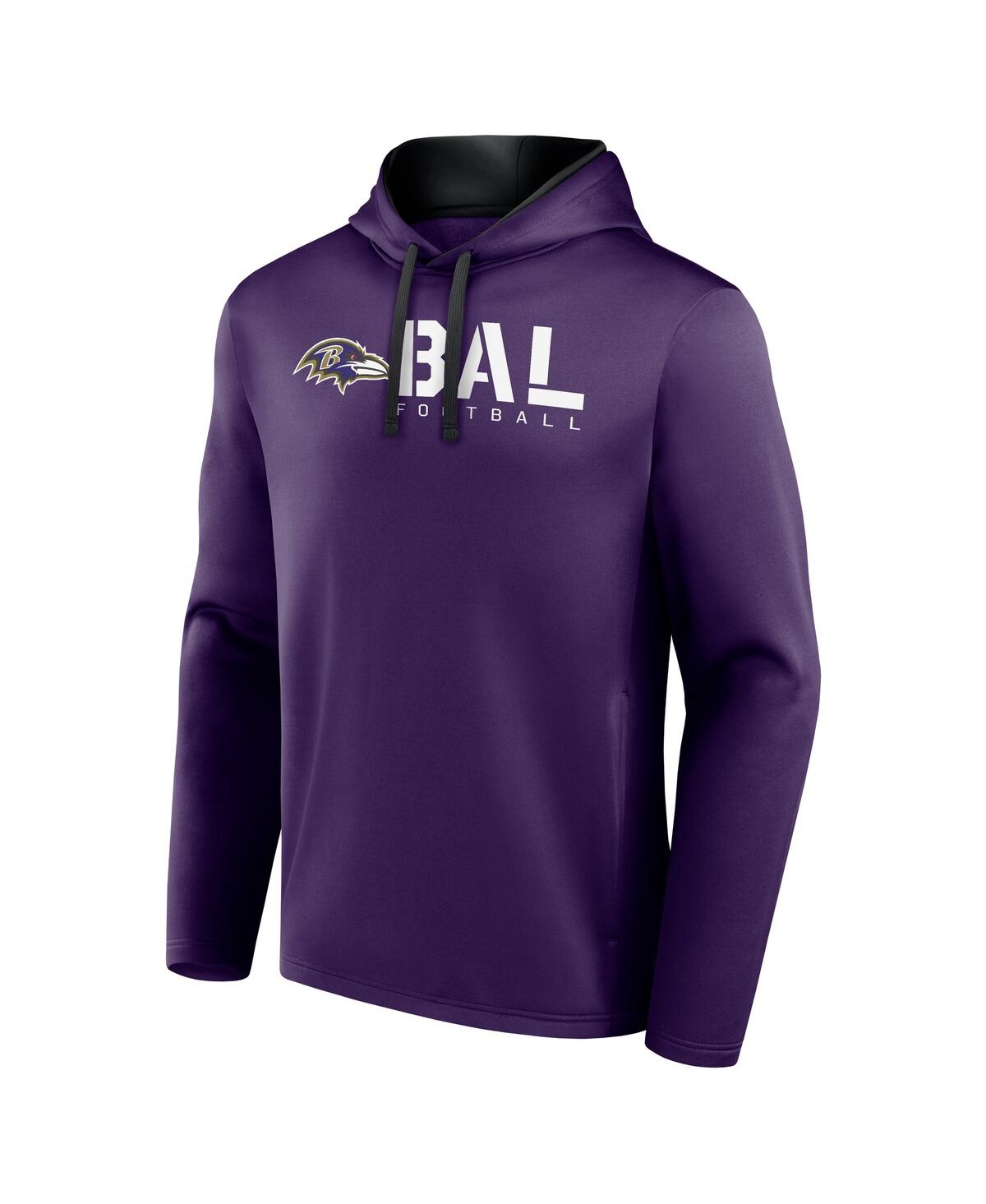 Logo Athletic Men's Purple Baltimore Ravens Head Start Pullover Hoodie In Blue