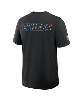 Men's Black Kansas City Chiefs 2025 NFL Crucial Catch Tri-Blend Dri-FIT T-Shirt