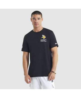 Nike - Men's Black Minnesota Vikings 2025 NFL Crucial Catch Tri-Blend Dri-FIT T-Shirt