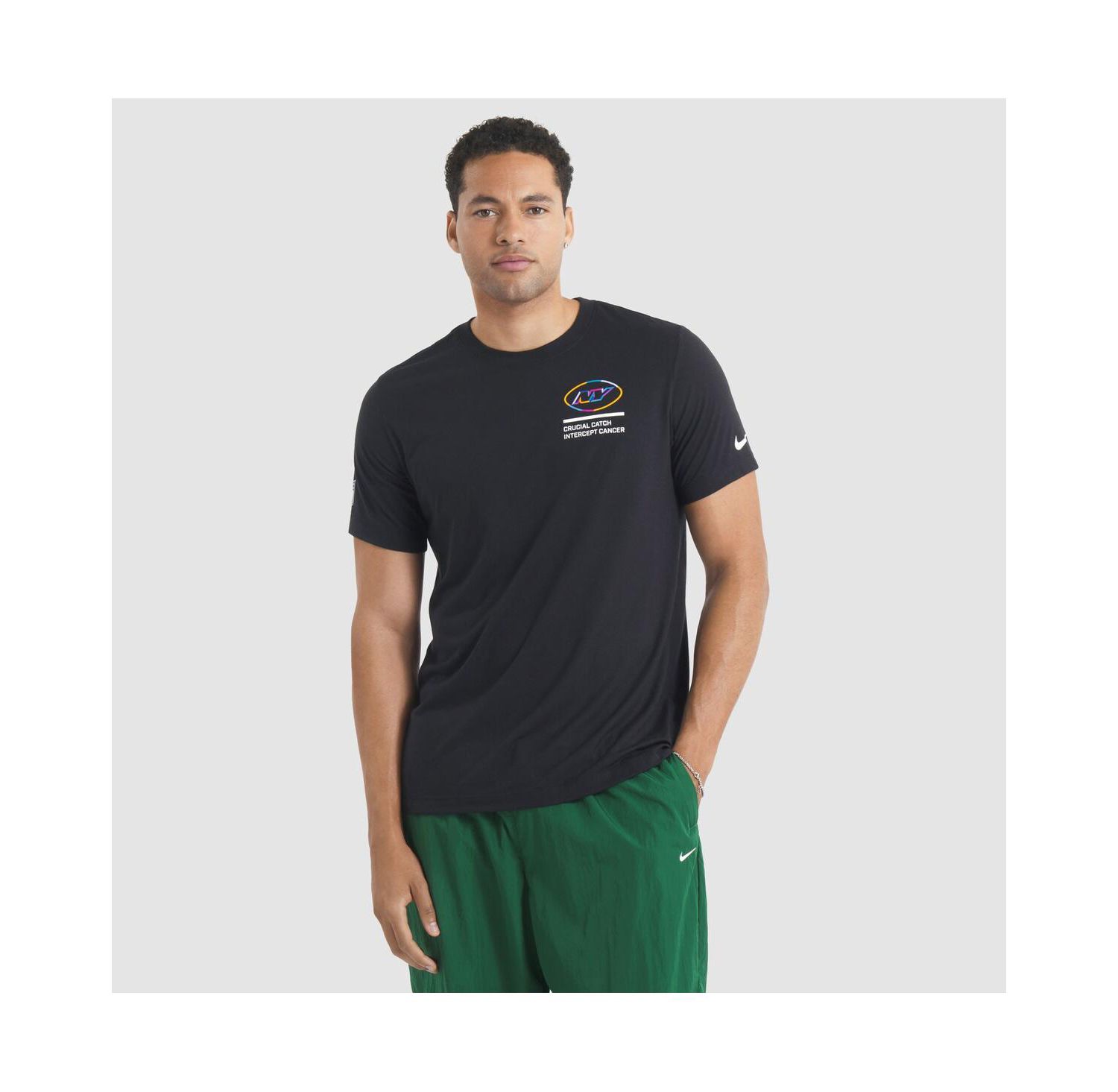 Men's Black New York Jets 2025 NFL Crucial Catch Tri-Blend Dri-FIT T-Shirt
