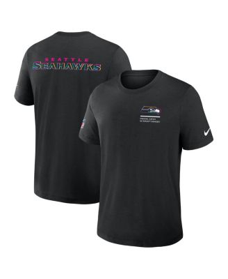 Nike - Men's Black Seattle Seahawks 2025 NFL Crucial Catch Tri-Blend Dri-FIT T-Shirt