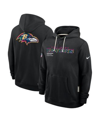Nike - Men's Black Baltimore Ravens 2025 NFL Crucial Catch Sideline Standard Issue Dri-FIT Hoodie