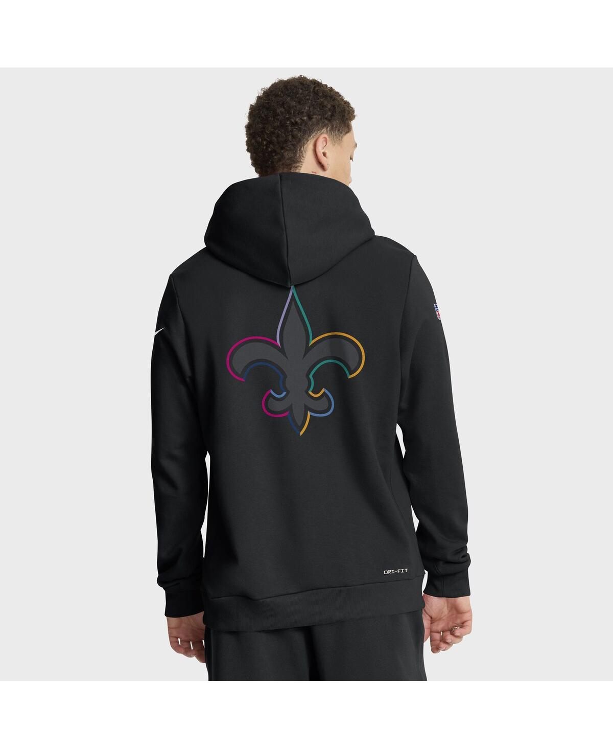 Nike Houston Texans Crucial Catch Sideline  Men's Dri-fit Nfl Pullover Hoodie In Black