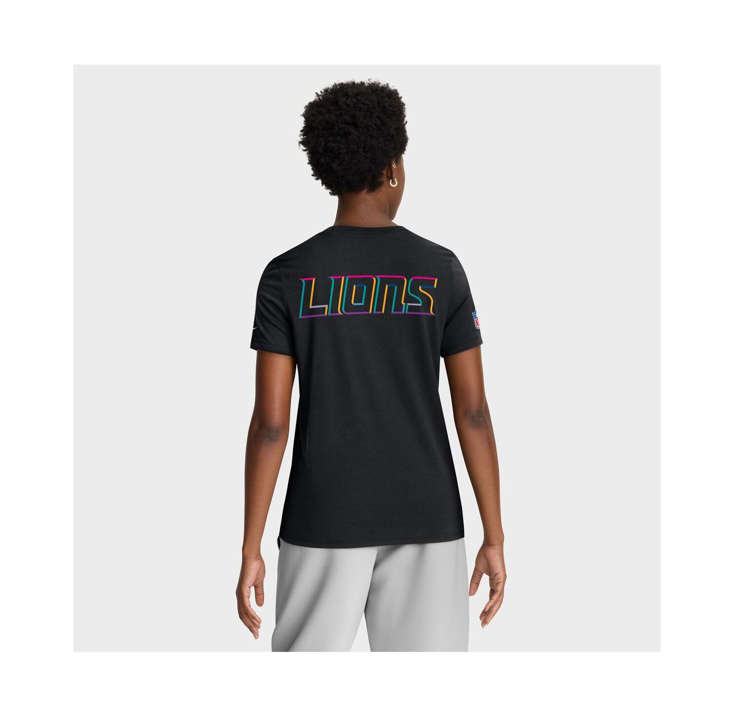 Women's Black Detroit Lions 2025 NFL Crucial Catch Tri-Blend Dri-FIT T-Shirt