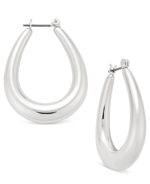 image of Charter Club Oval Hoop Earrings