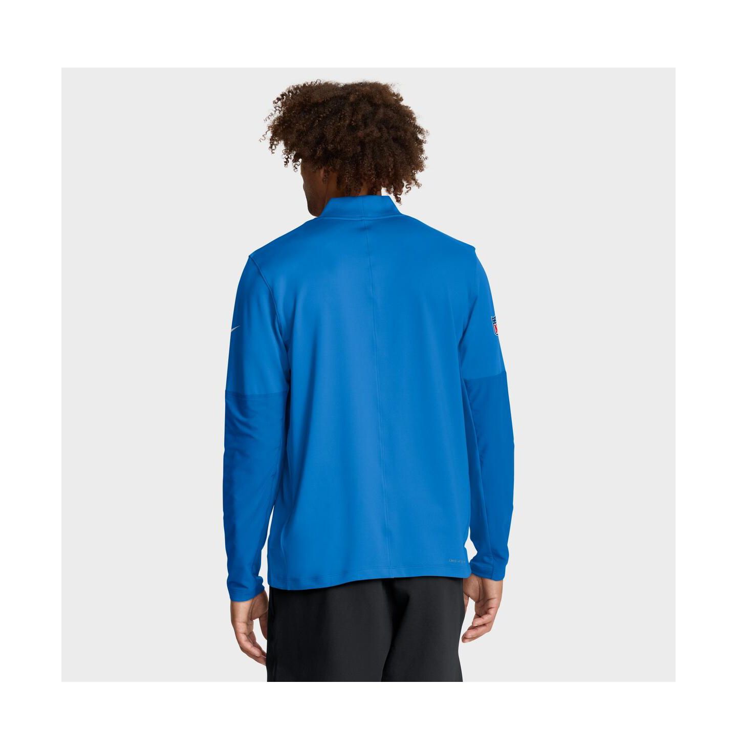 Мужская толстовка Nike Powder Blue Los Angeles Chargers Sideline Dri-FIT Half-Zip Pullover — фото 2
