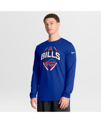 Nike - Men's Royal Buffalo Bills Primetime Legend Icon Performance Long Sleeve T-Shirt