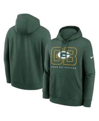 Nike - Men's Green Green Bay Packers Busted Play Club Fleece Pullover Hoodie