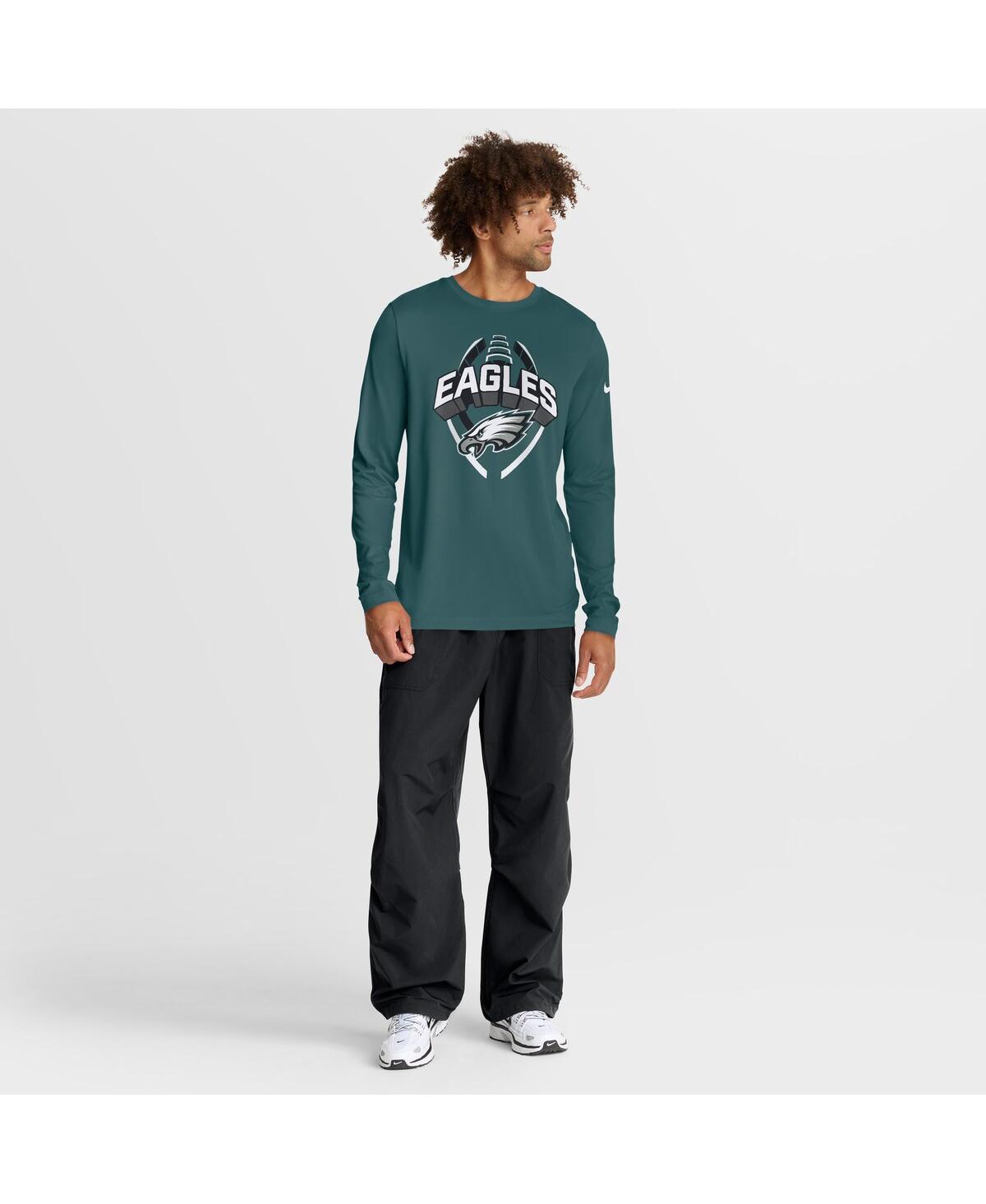 Nike Philadelphia Eagles Legend Icon  Men's Dri-fit Nfl Long-sleeve T-shirt In Green