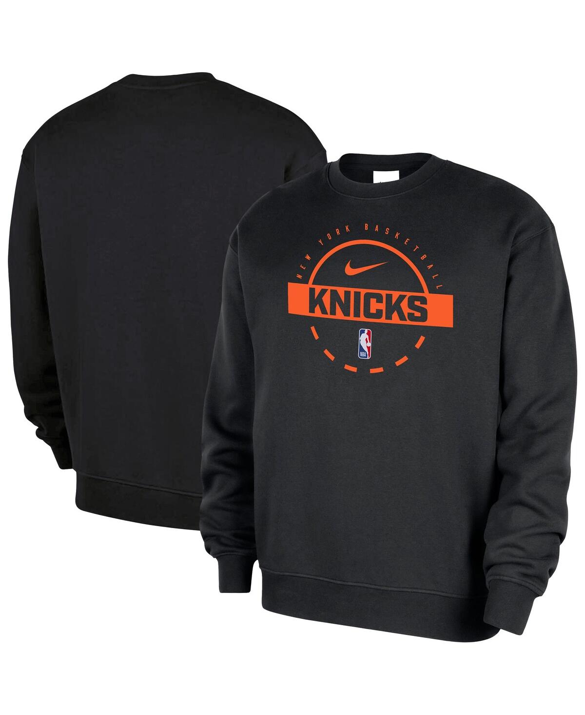 Nike Men's Black New York Knicks 2025/26 Authentic Practice Club Sweatshirt In Black