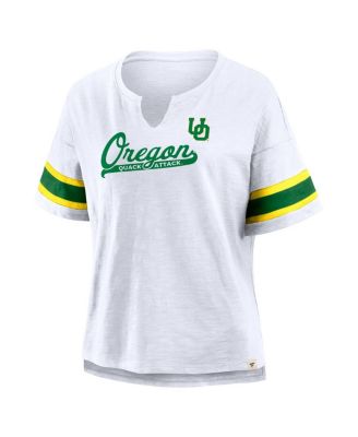 Women's White Oregon Ducks Hometown Premium Script T-Shirt