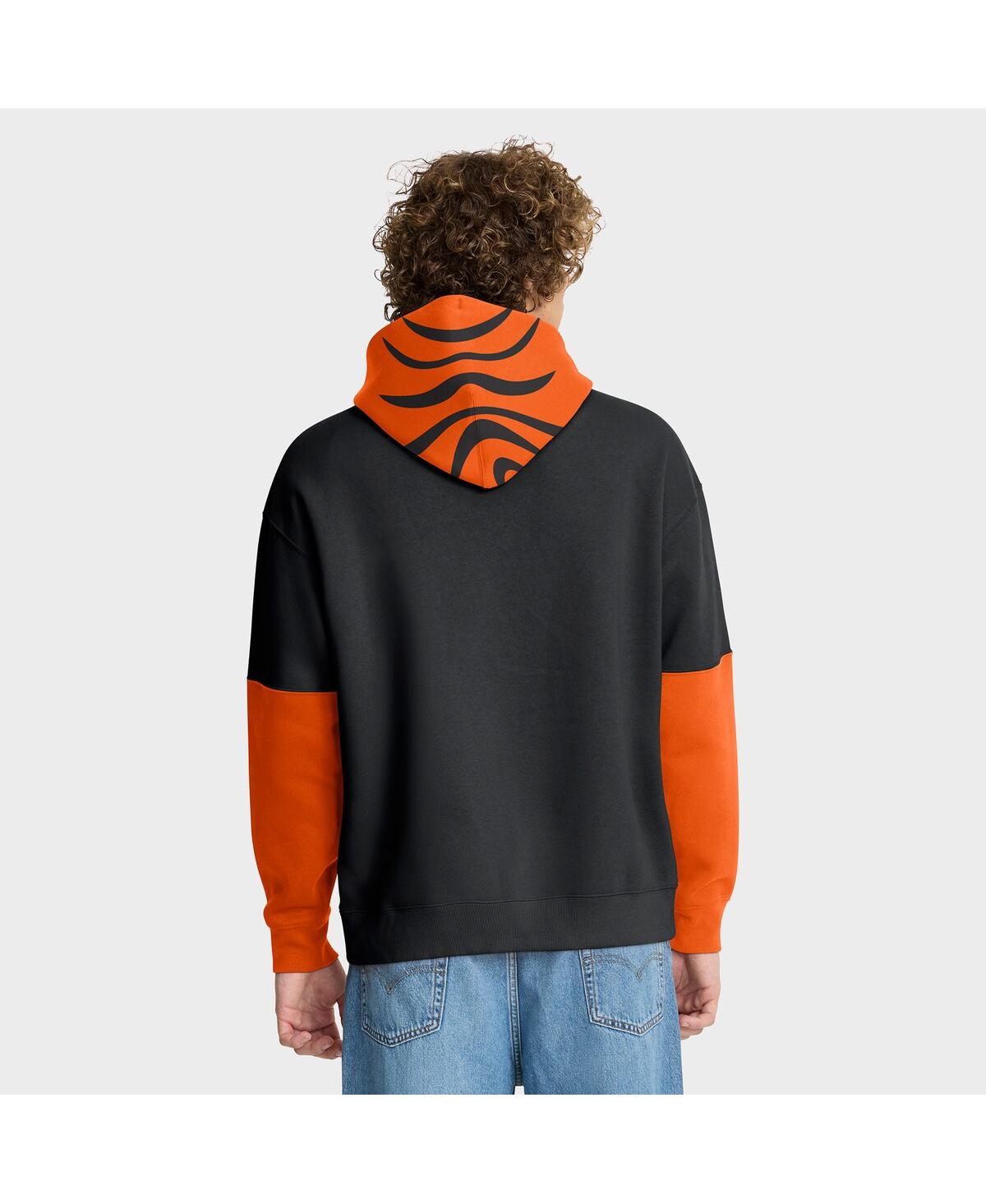 Fanatics Men's Black Cincinnati Bengals Helmet Pullover Hoodie In Black