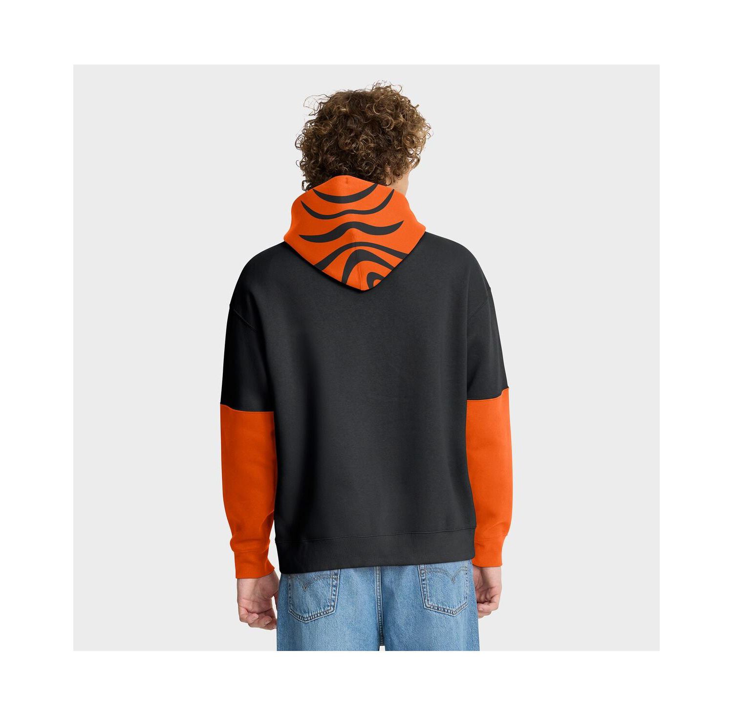 Men's Black Cincinnati Bengals Helmet Pullover Hoodie