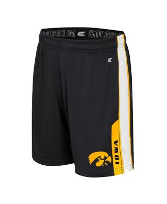 Big Boys and Girls Black Iowa Hawkeyes Gumbaldia Shorts
