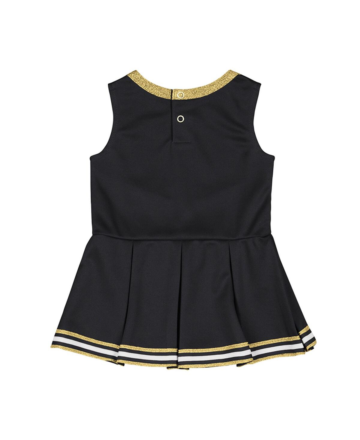 Colosseum Girls Baby Boys And Girls Black Iowa Hawkeyes Lollipop Park Cheer Dress In Black