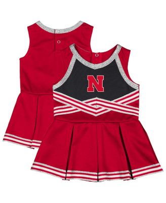 Colosseum - Girls Baby Boys and Girls Scarlet Nebraska Huskers Lollipop Park Cheer Dress