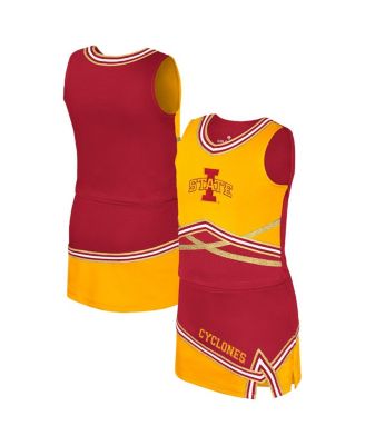 Colosseum - Big Girls Cardinal Iowa State Cyclones Lollipop Park Cheer Two-Piece Set
