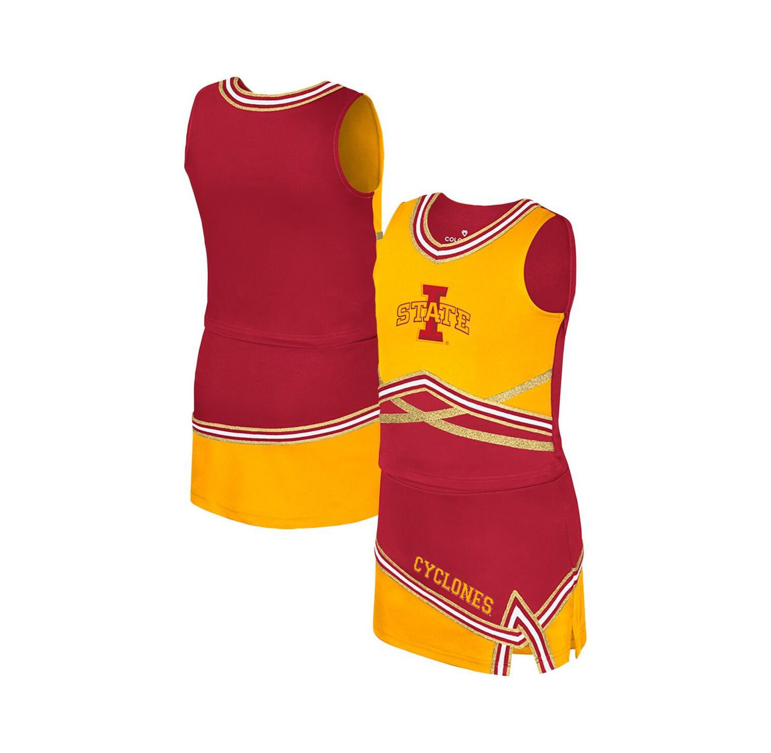 Big Girls 2-Piece Cardinal Iowa State Cyclones Lollipop Park Cheer Set