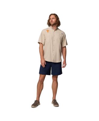 Men's Tan Tennessee Volunteers Tamiami Omni-Shade Button-Down Shirt