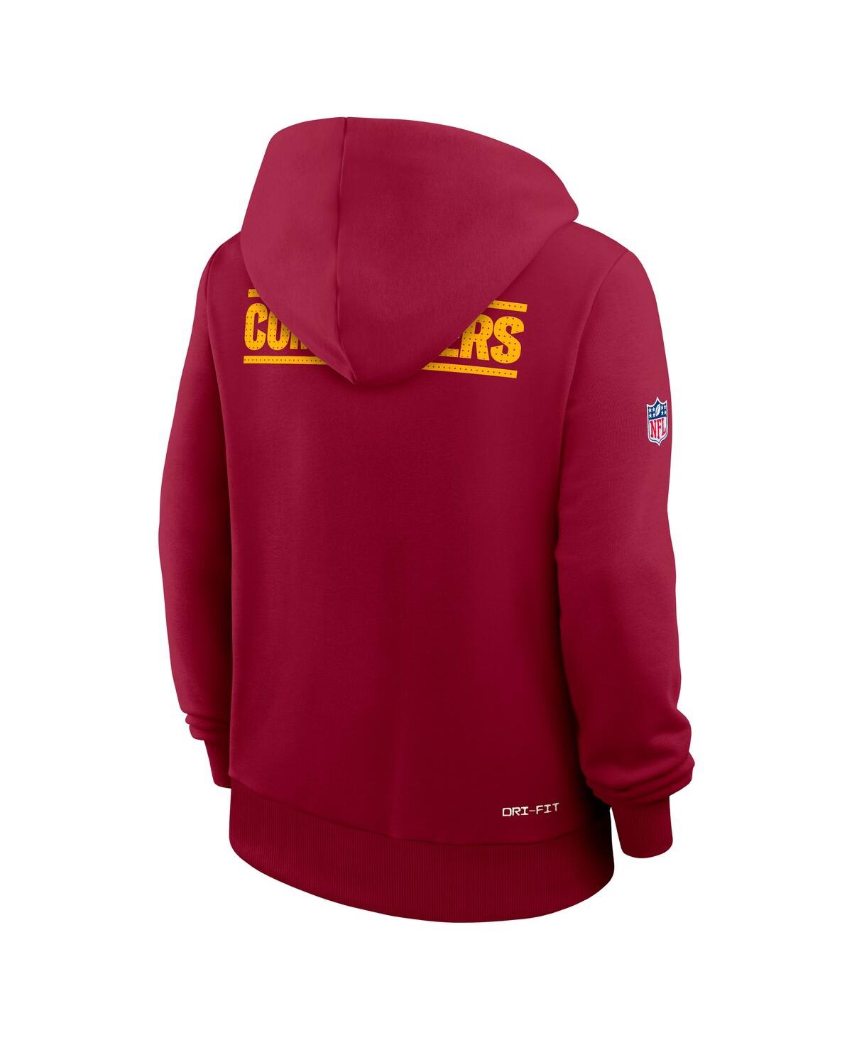 Nike Women's Burgundy Washington Commanders Sideline Standard Issueâ Initial Homeâ Dri-fit Hoodie In Red