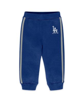Newborn 2-Piece Royal Los Angeles Dodgers Fleece Crewneck and Pants Set