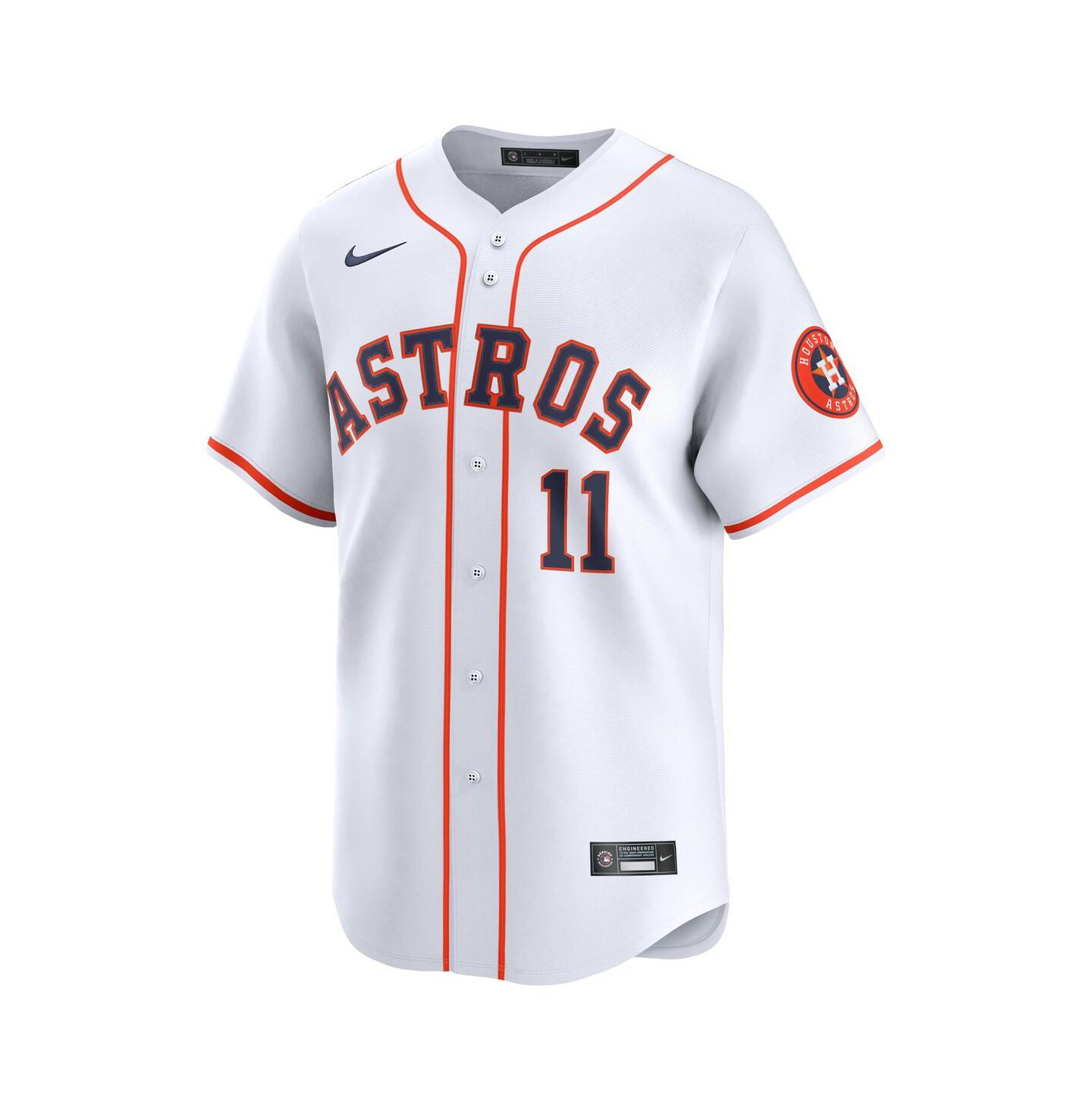Мужской топ Nike Cam Smith 11 White Houston Astros Home Limited Player Jersey — фото 2