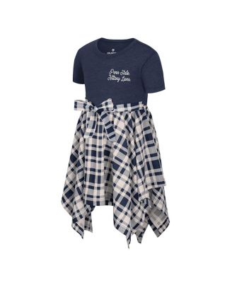 Girls Toddler Navy Penn State Nittany Lions Marceline Plaid Dress
