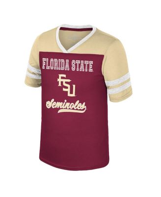 Big Girls Garnet Florida State Seminoles Princess Bubblegum Bling T-Shirt